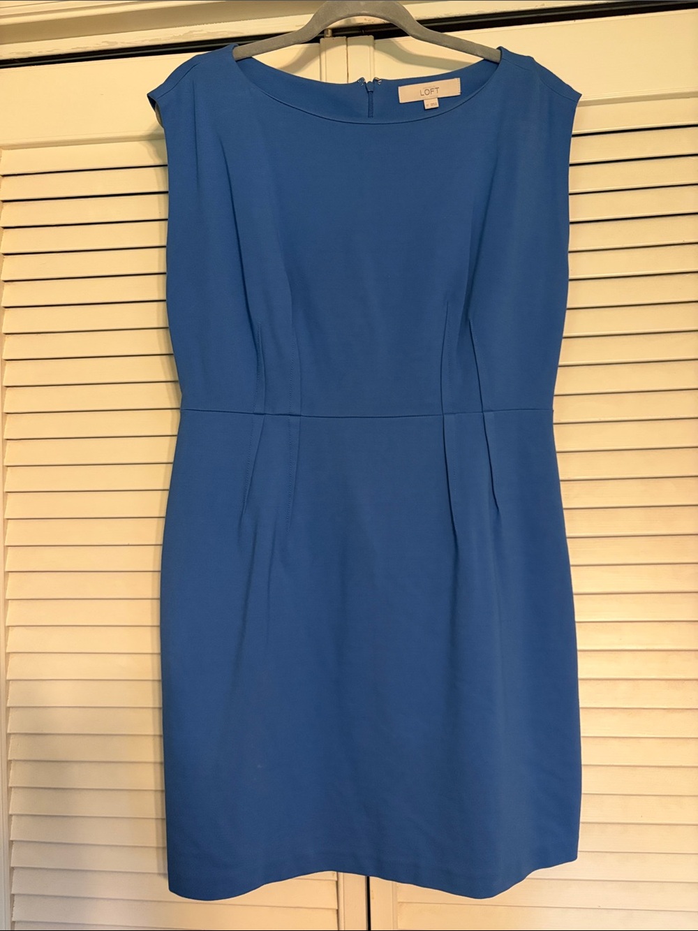LOFT Cobalt Blue Sleeveless Sheath Dress